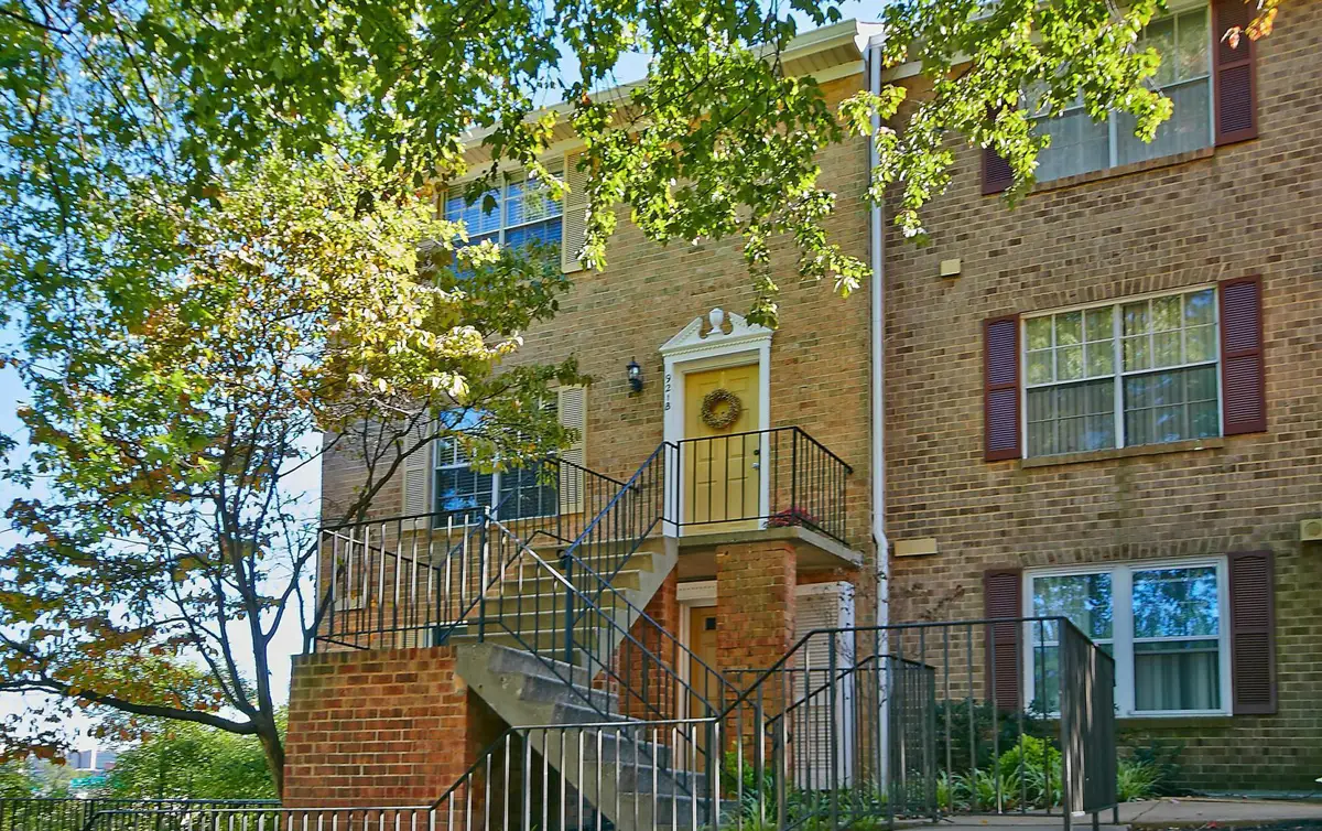 Exterior view of Westhampton Mews condo building on Columbia Pike in Arlington, VA.